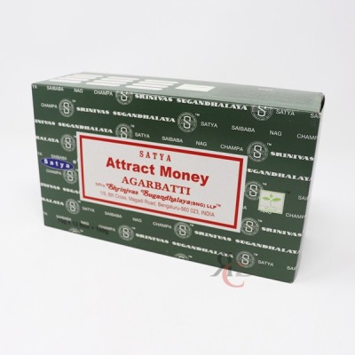 SATYA ATTRACT MONEY INCENSE 12CT/PACK
