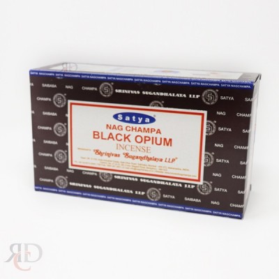 SATYA BLACK OPIUM INCENSE 12CT/PACK