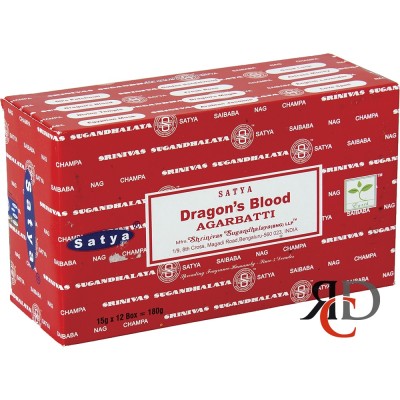 SATYA DRAGON'S BLOOD INCENSE 12CT/PACK