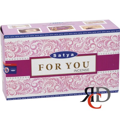 SATYA INSCENSE 12CT/ PACK - FOR YOU