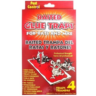 PEST CONTROL GLUE TRAP 4CT/PACK 