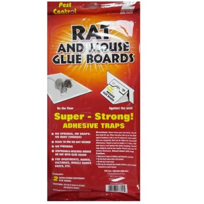 PEST CONTROL RAT & MOUSE GLUE BOARD 2pk DISPLAY