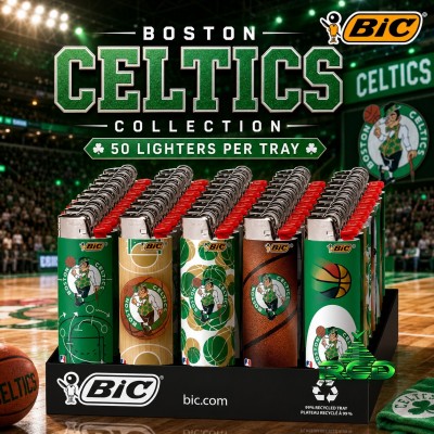 BIC LIGHTER BOSTON CELTICS 50CT/PACK