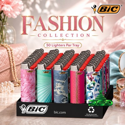 BIC LIGHTERS FASHION 50CT/PACK