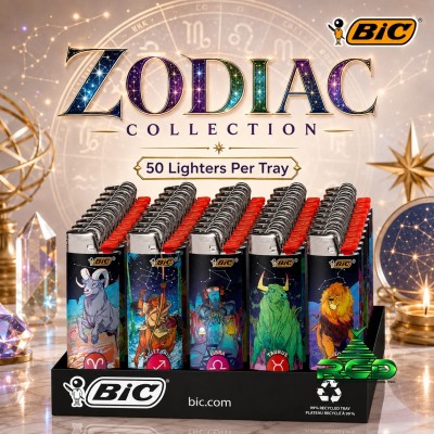 BIC LIGHTERS HOROSCOPE ASTROLOGY 50CT/PACK