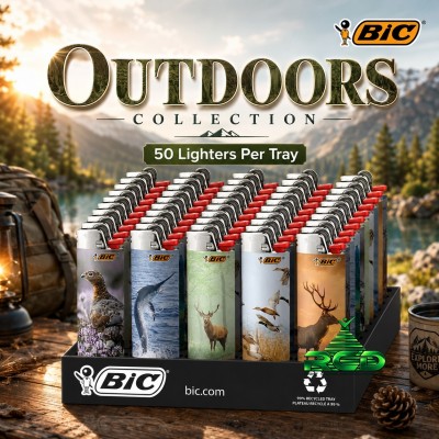 BIC LIGHTERS OUTDOORS 50CT/PACK