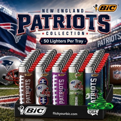 BIC LIGHTERS PATRIOTS 50CT/PACK