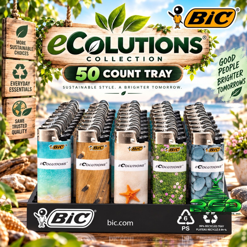 BIC LIGHTER ECOLUTIONS BIC71 - 50CT/ DISPLAY
