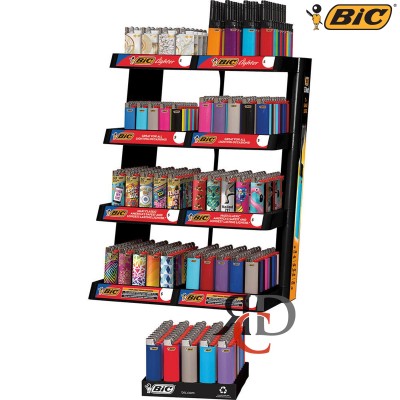 BIC LIGHTER 8 TIER POWERHOUSE LIGHTER DISPLAY WITH EZ REACH + DJEEP - 414CT/ DISPLAY