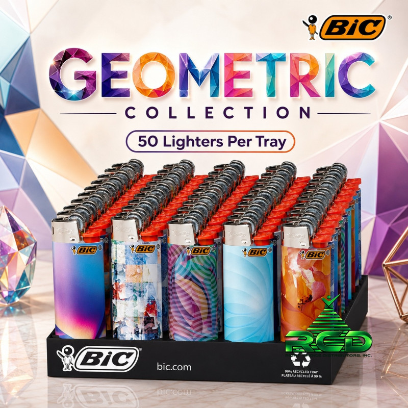 BIC LIGHTERS GEOMETRIC 50CT/PACK