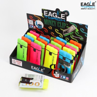 Eagle Torch Neon Chrome Finish Torch Gun Lighter 15ct Displa