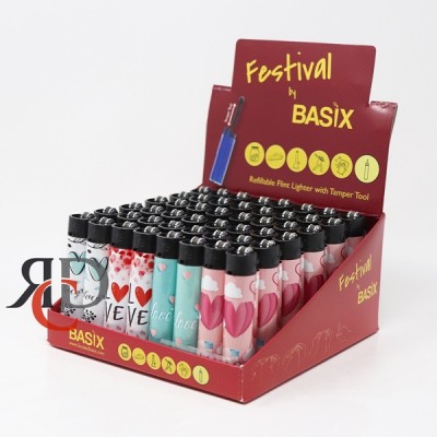 BASIX 48CT FESTIVAL HEARTS - RCL87 48CT/PACK