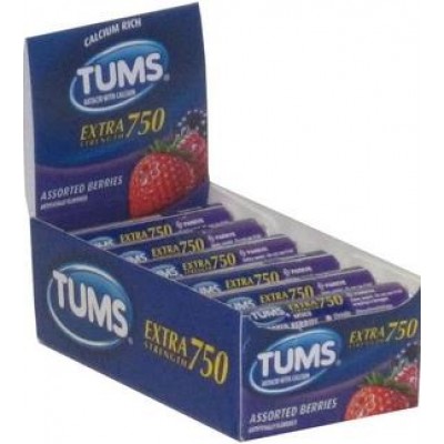 TUMS SM ASSORTED BERRY 12CT/PACK