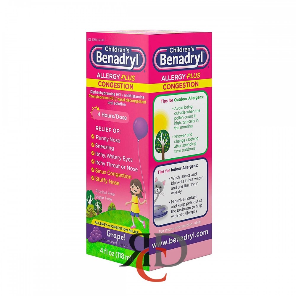 BENADRYL CHILDREN S GRAPE 4OZ 1CT