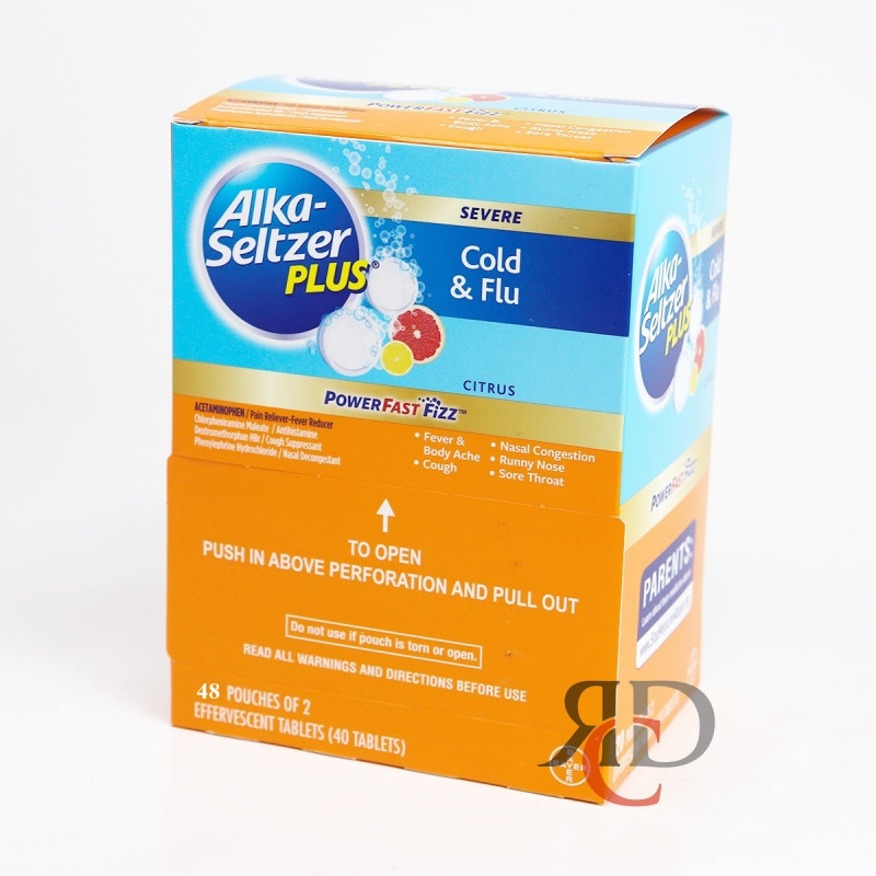ALKA SELTZER PLUS COLD & FLU (CITRUS) - 48ct LOOSE