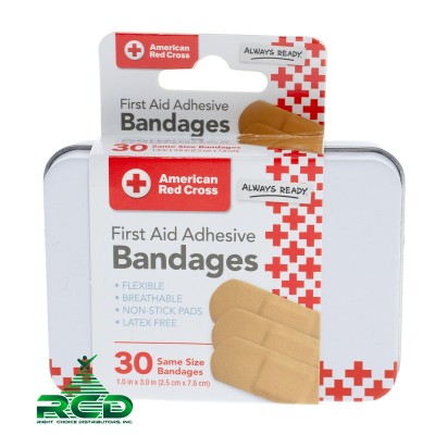 AMERICAN RED CROSS 30ct BANDAGES IN A TIN 1CT
