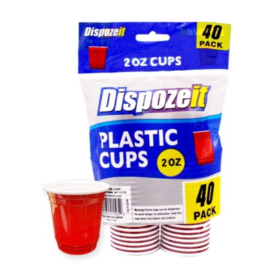 DISPOSEIT PLASTIC CUP 2oz - 40CT