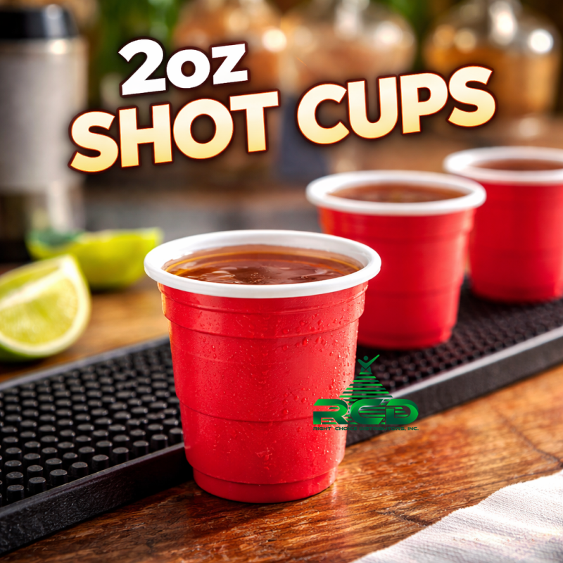 PLASTIC CUPS SHOT 2oz - 20CT/PACK
