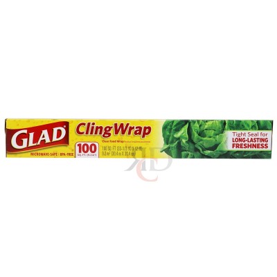 GLAD CLING WRAP 100FT 1CT