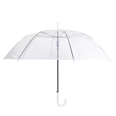 TURTLE NOSE U-SHAPE CLEAR FOLDING UMBRELLA 1CT