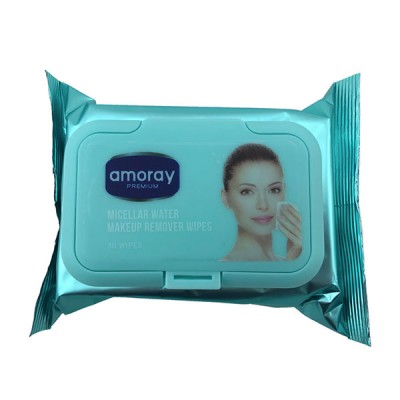 AMORAY FACIAL WET WIPES WITH LID 1CT