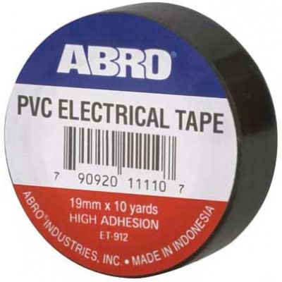 ELECTRIC TAPE PVC BLACK 1/3 CT