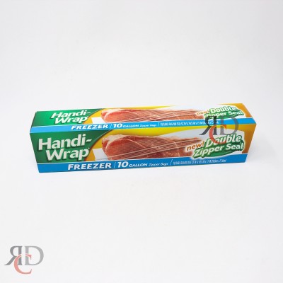 HANDI-WRAP FREEZER 10 CT GALLON DOUBLE ZIPPER SEAL 1CT