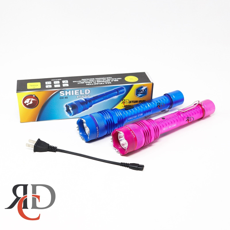 SHIELD STUNT GUN W/ FLASH LIGHT CH-45 STNGN23 1CT