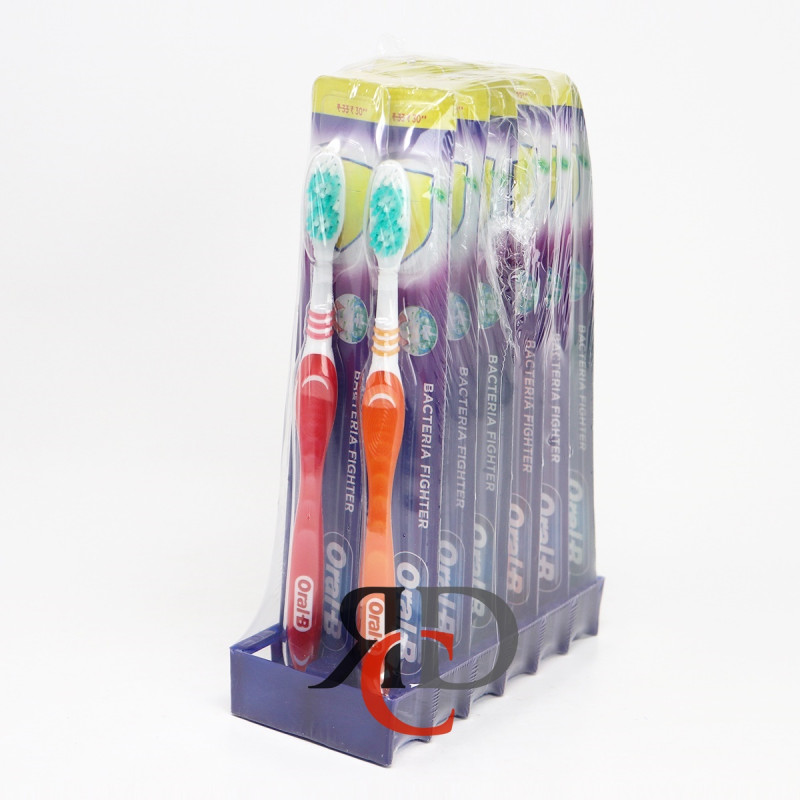 ORAL-B TOOTH BRUSH CAVITY DEFENSE, BACTERIA FIGHTER MEDIUM 12CT/ PACK