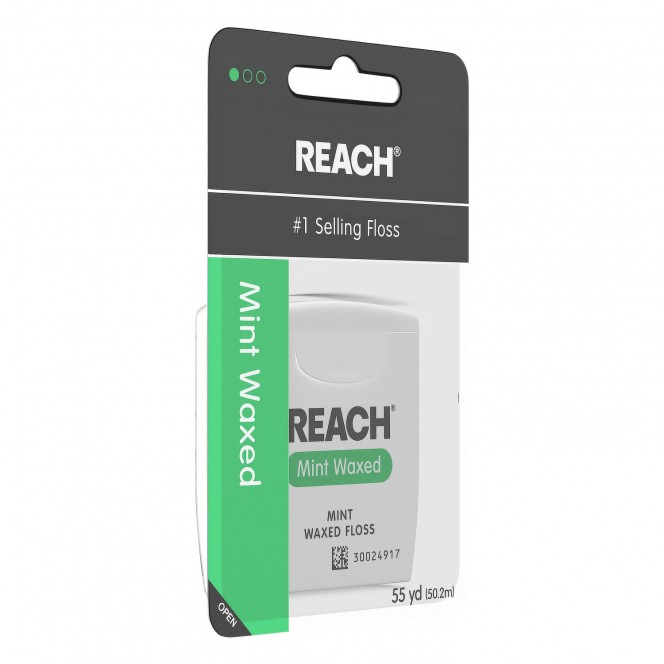 REACH FLOSS 55 YD WAXED MINT GREEN 1CT