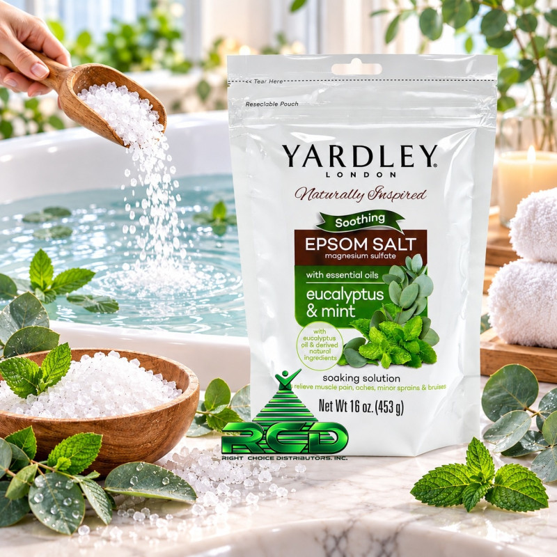 YARDLEY 16oz EPSOM SALT - EUCALYPTUS MINT 1CT