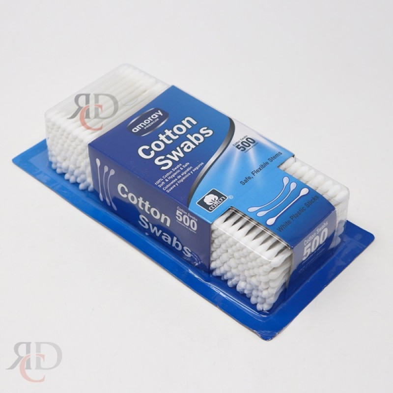AMORAY COTTON SWAB BLISTER CARD 500CT