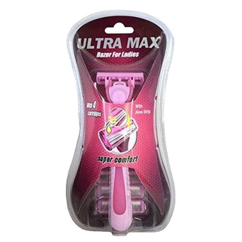 ULTRA MAX WOMEN 3-BLADE RAZOR 4+2 1CT