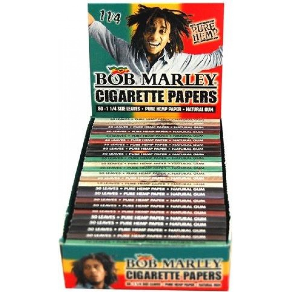 BOB PAPERS : BOB MARLEY 1 1/4 CIGARETTE ROLLING PAPERS 25 ...