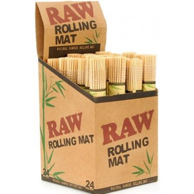 how to use a cigarette rolling mat RAW NATURAL BAMBOO CIGARETTE ROLLING MAT 24CT/PACK