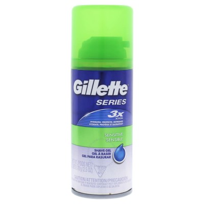 GILLETTE SERIES SENSITIVE SHAVE GEL 2.5OZ (PACK OF 6)