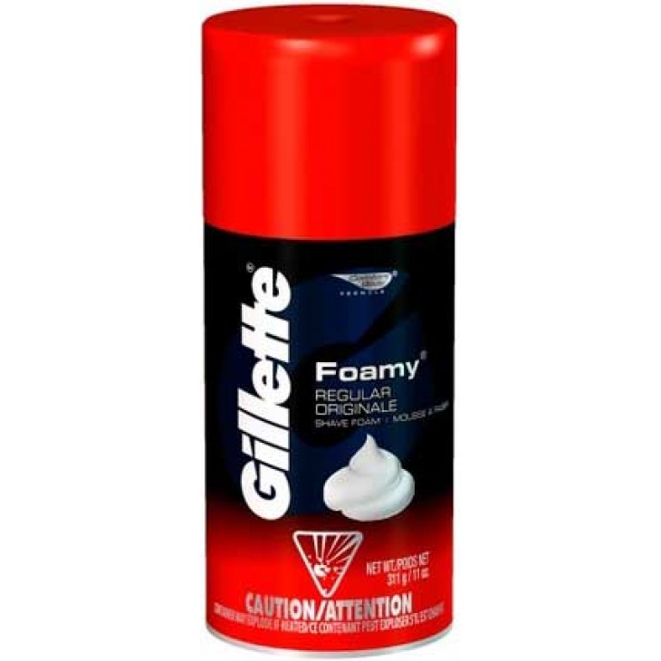 GILLETTE FOAMY SHAVE CREAM, REGULAR 11 OZ RIGHT CHOICE