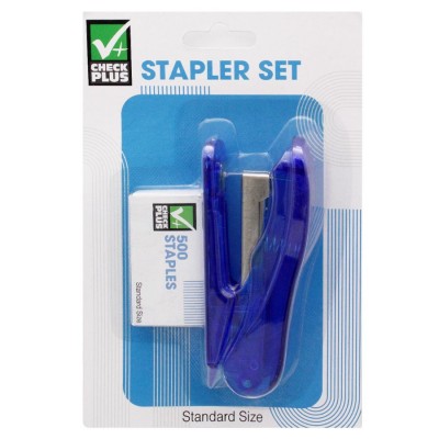 CHECK PLUS STAPLER 4" WITH 500 STAPLES 1CT