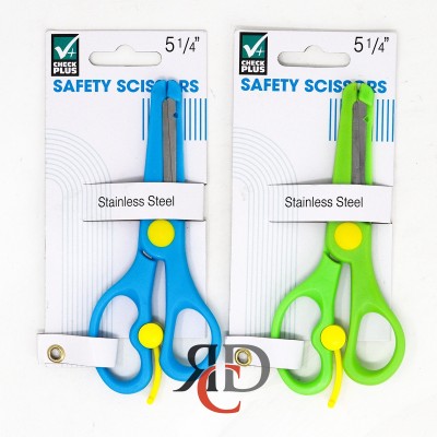 CHECK PLUS SAFETY SCISSORS 5.25IN 1CT