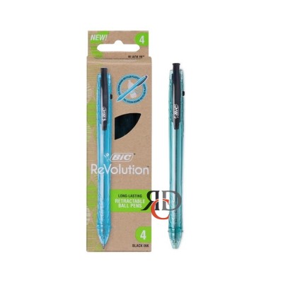 BIC REVOLUTION BLUE INK 4CT/ BOX