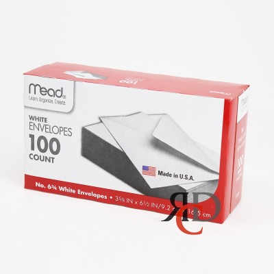 MEADWHITE ENVELOPES 6 3/4 SIZE 100CT/ PACK