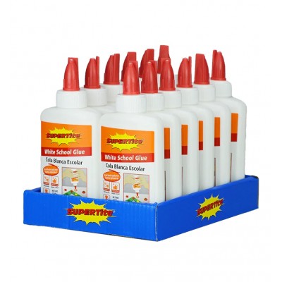 SUPER-TITE WHITE SCHOOL GLUE 12 CT