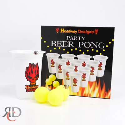 HEADWAY BEER CUPS 16OZ WITH BALLS (20 CUPS, 6 BALLS)