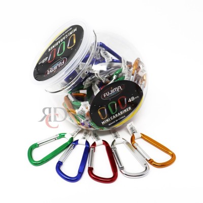 MINI CARABINERS W/ RING MKEY03 48CT/DISPLAY
