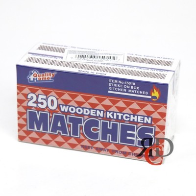 QUALITY HOME WOODEN MATCHES 250ct - 2pk