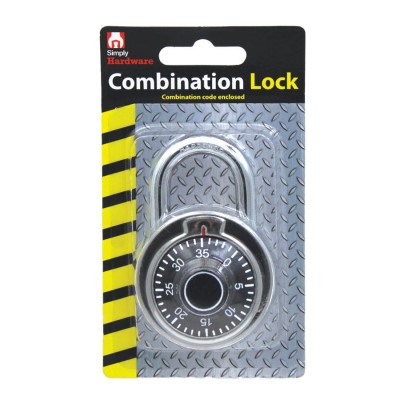 SIMPLY HARDWARE COMBINATION LOCK - 1 CT