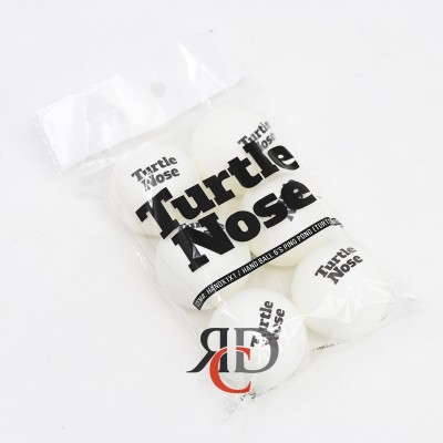 TURTLE NOSE PING PONG WHITE BALL 6 PACK