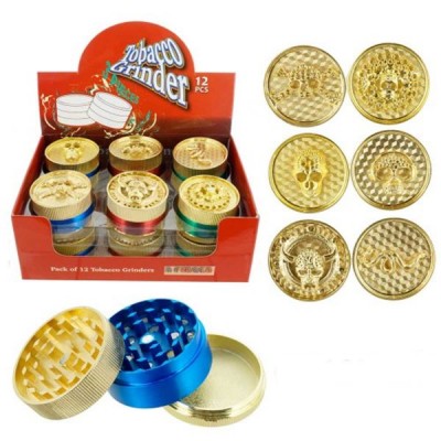 GRINDER 3-PART 51MM TWO TONE WITH SKELETON GOLD COLOR GRD5511