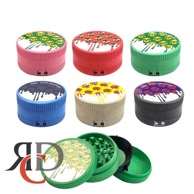 GRINDER ACRYLIC 4 PART 80MM WITH POP ART THEME 1CT - GRD3011