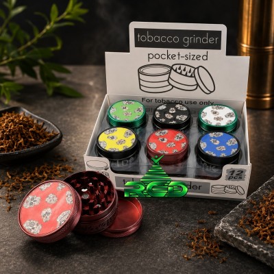 GRINDER 3-PART 30MM SKULL PATTERN GRD4026 1CT